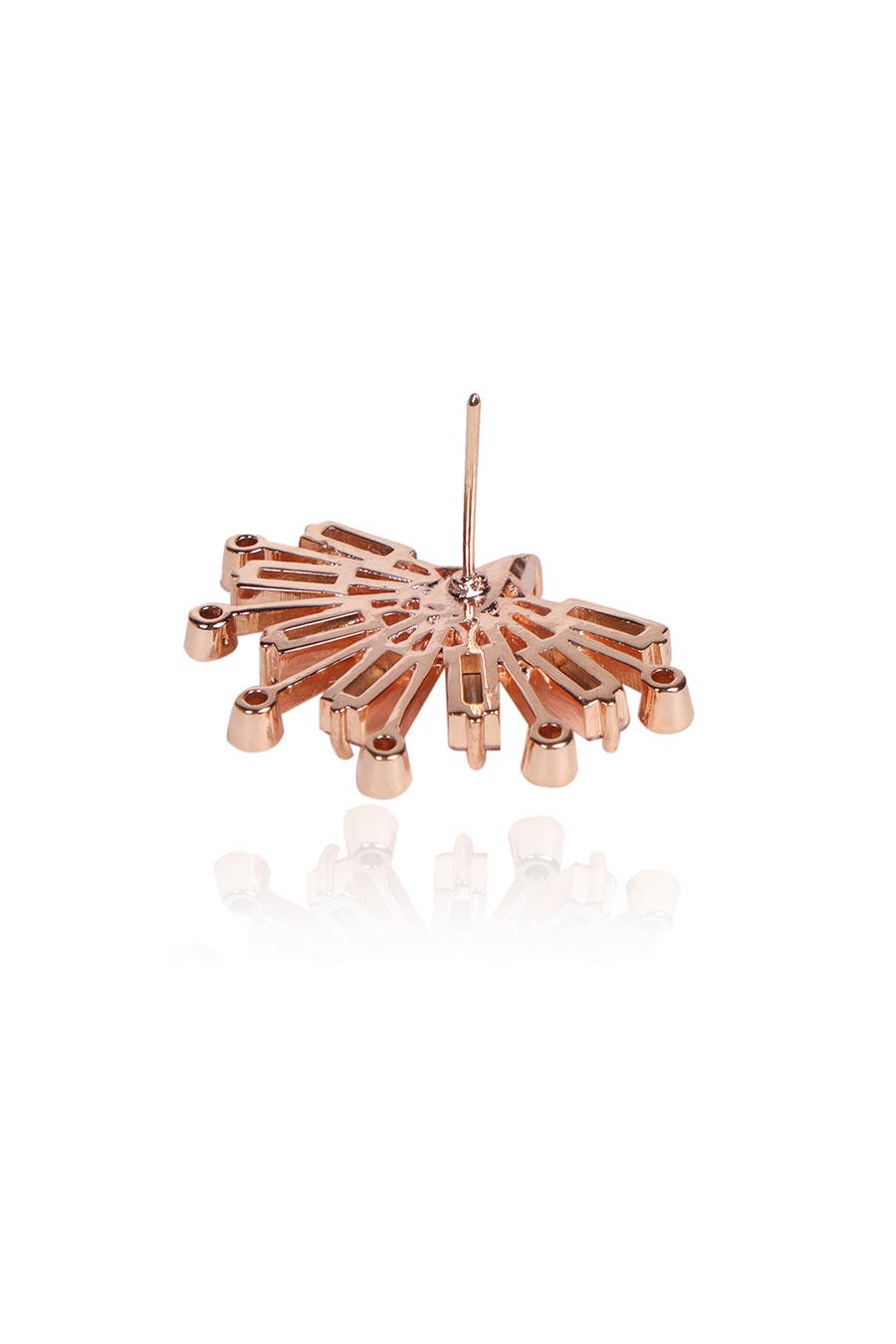 Gold & Pink Swarovski Bolero Stud Earrings