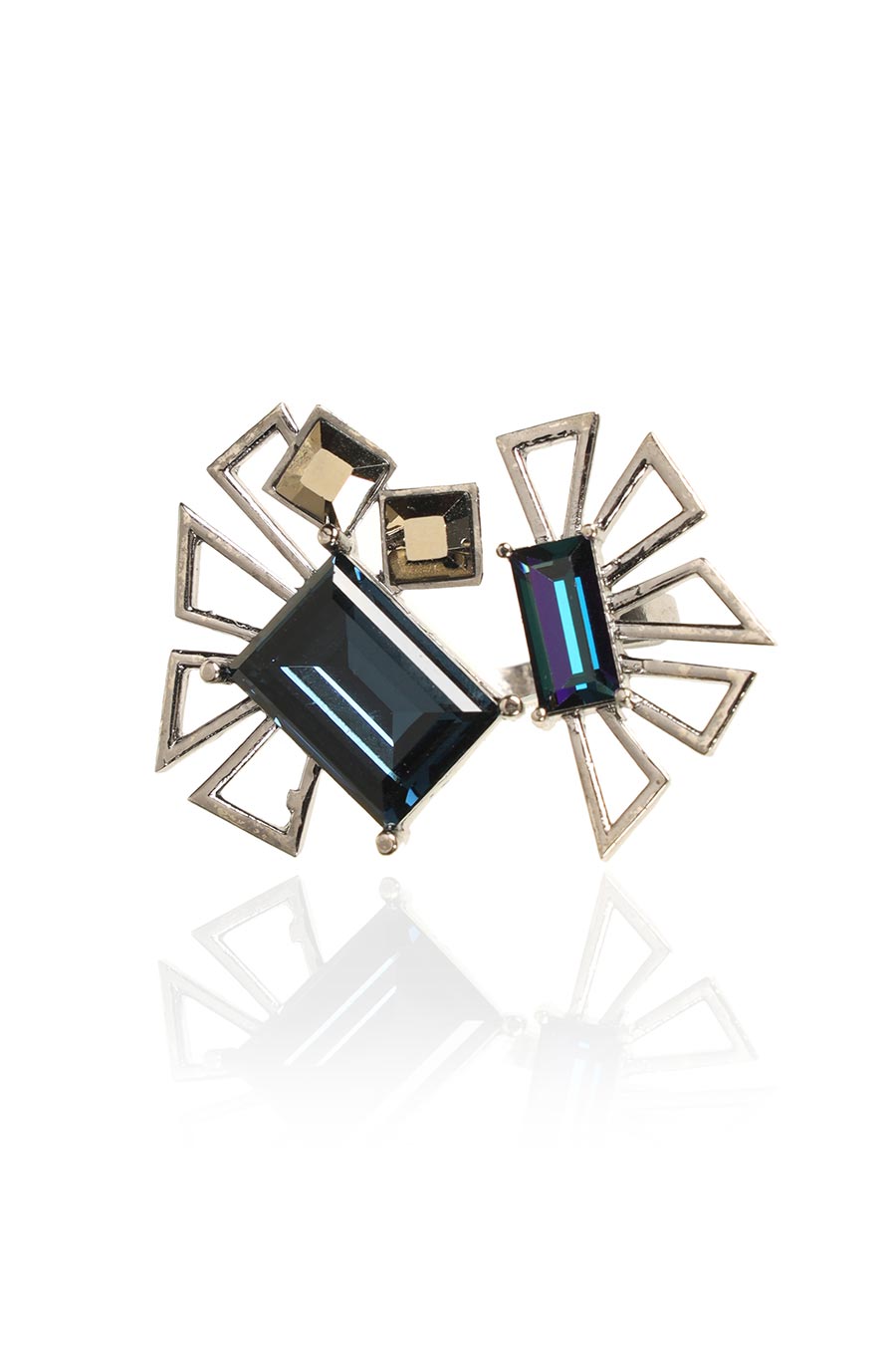 Blue Swarovski Mambo Ring