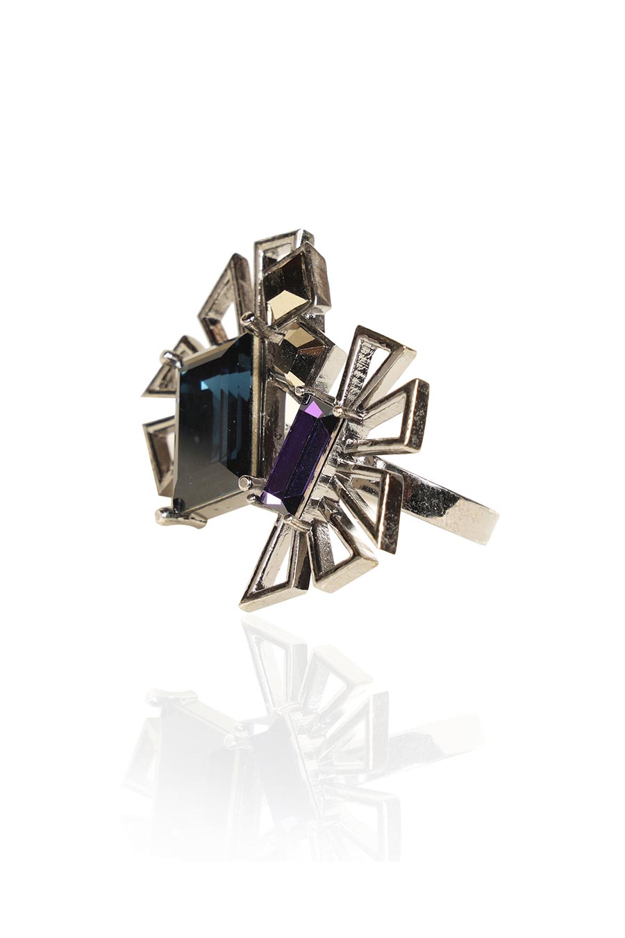 Blue Swarovski Mambo Ring