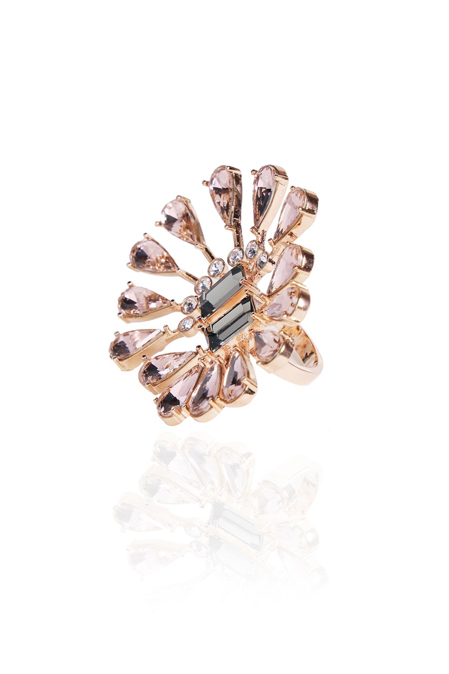 Blue & Pink Swarovski Ballet Ring