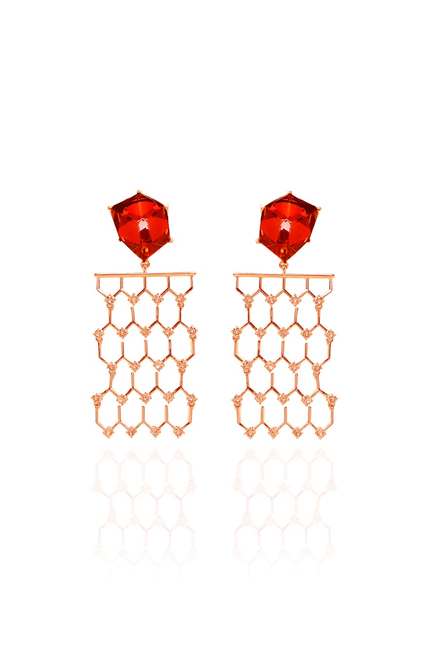 Eagle Red Swarovski Earrings