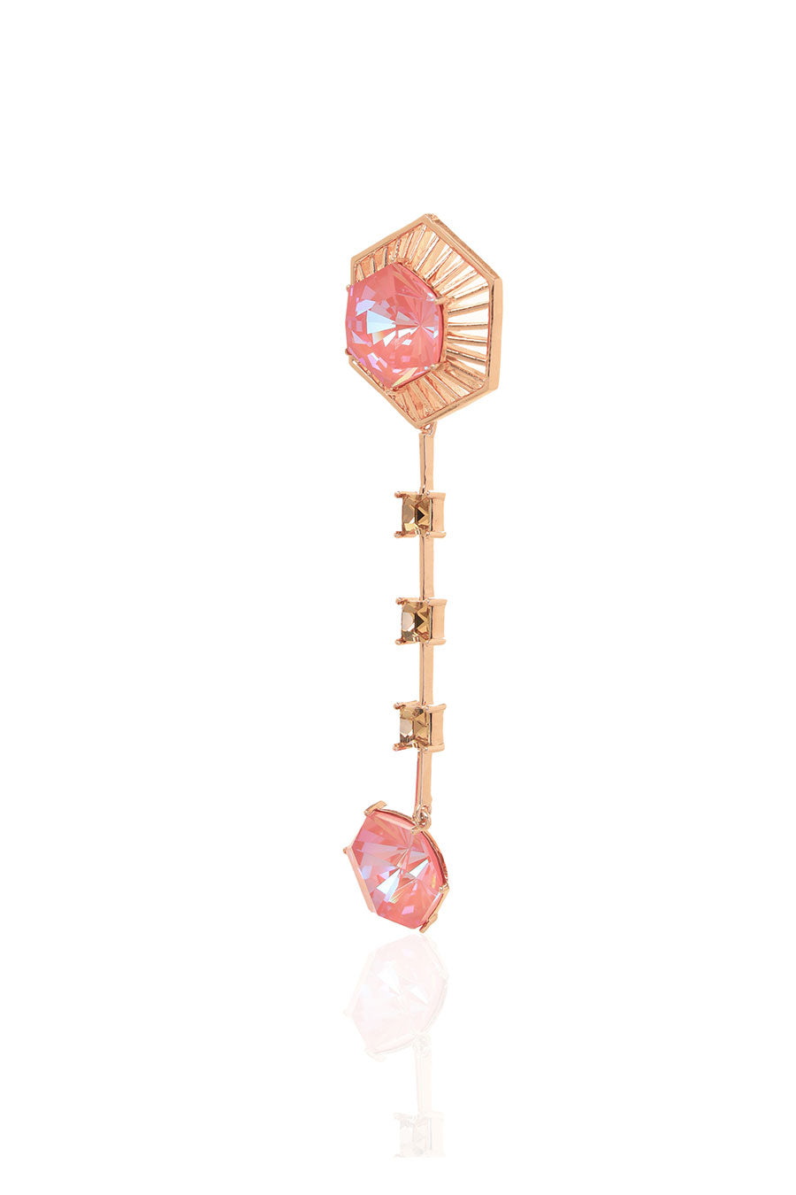 Flamingo Detachable Pink Swarovski Earrings
