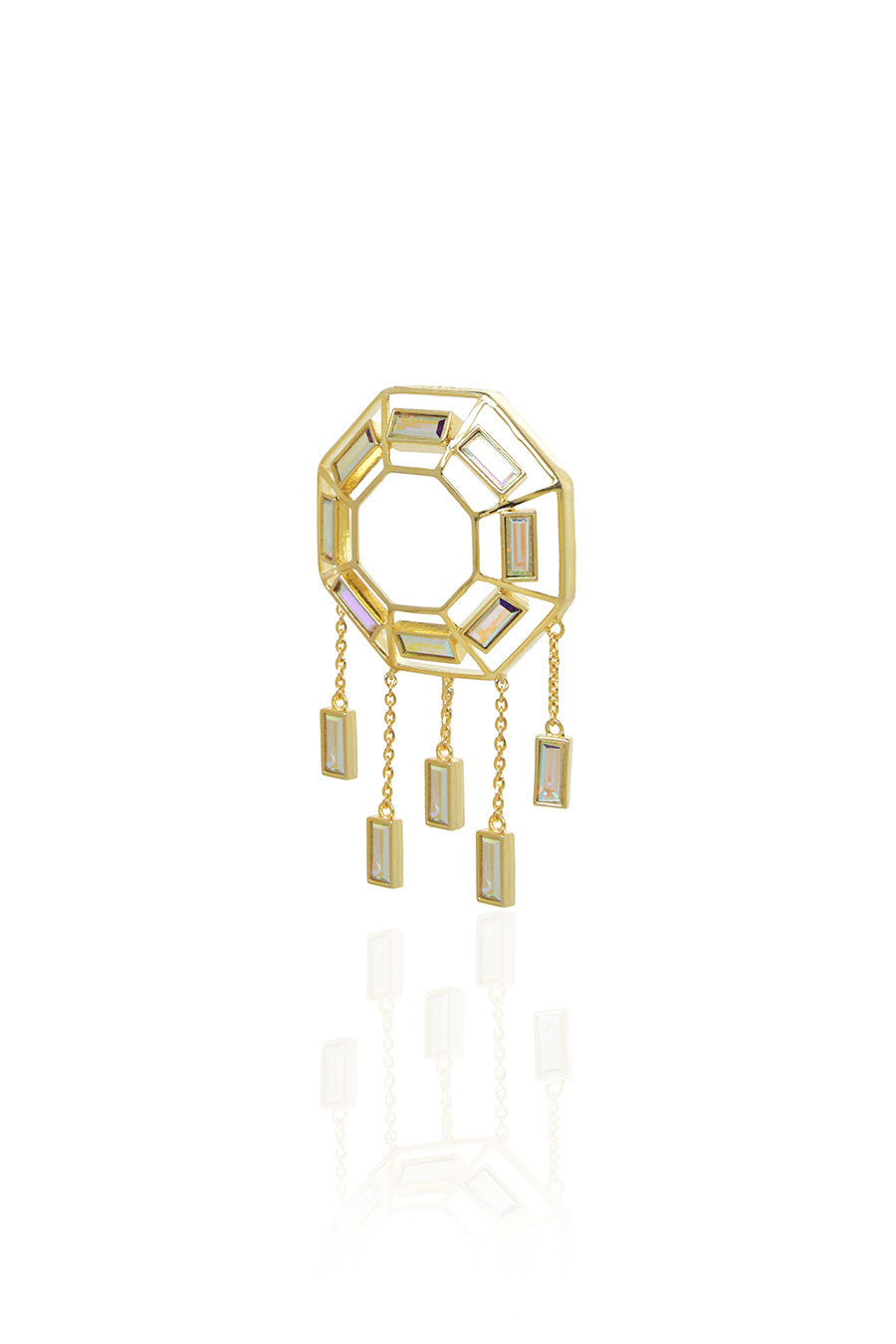 Dove Gold Swarovski Earrings