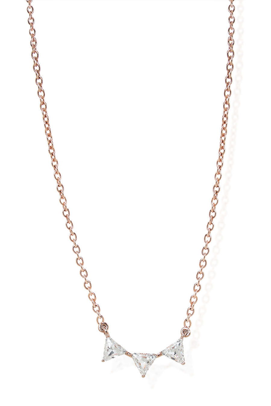 Robin Tri-Swarovski Rose Gold Necklace