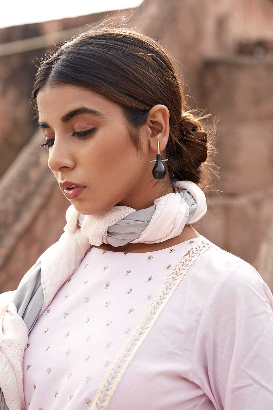 Mehrab Terracotta Earrings