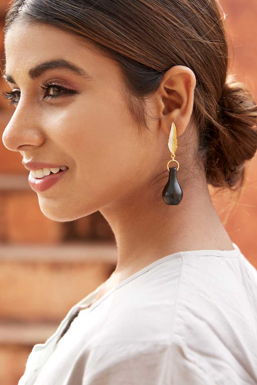 Guldasta Terracotta Earrings