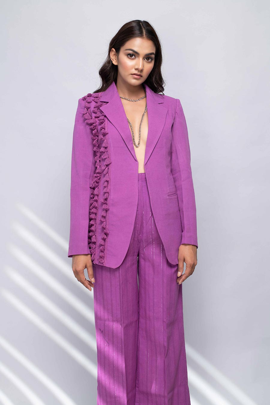 LAVENDER - Coat & Pant Co-Ord Set