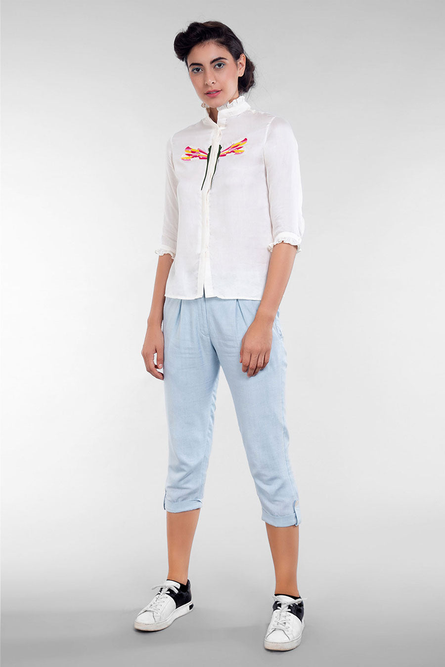 Pearl White Dragonfly Shirt
