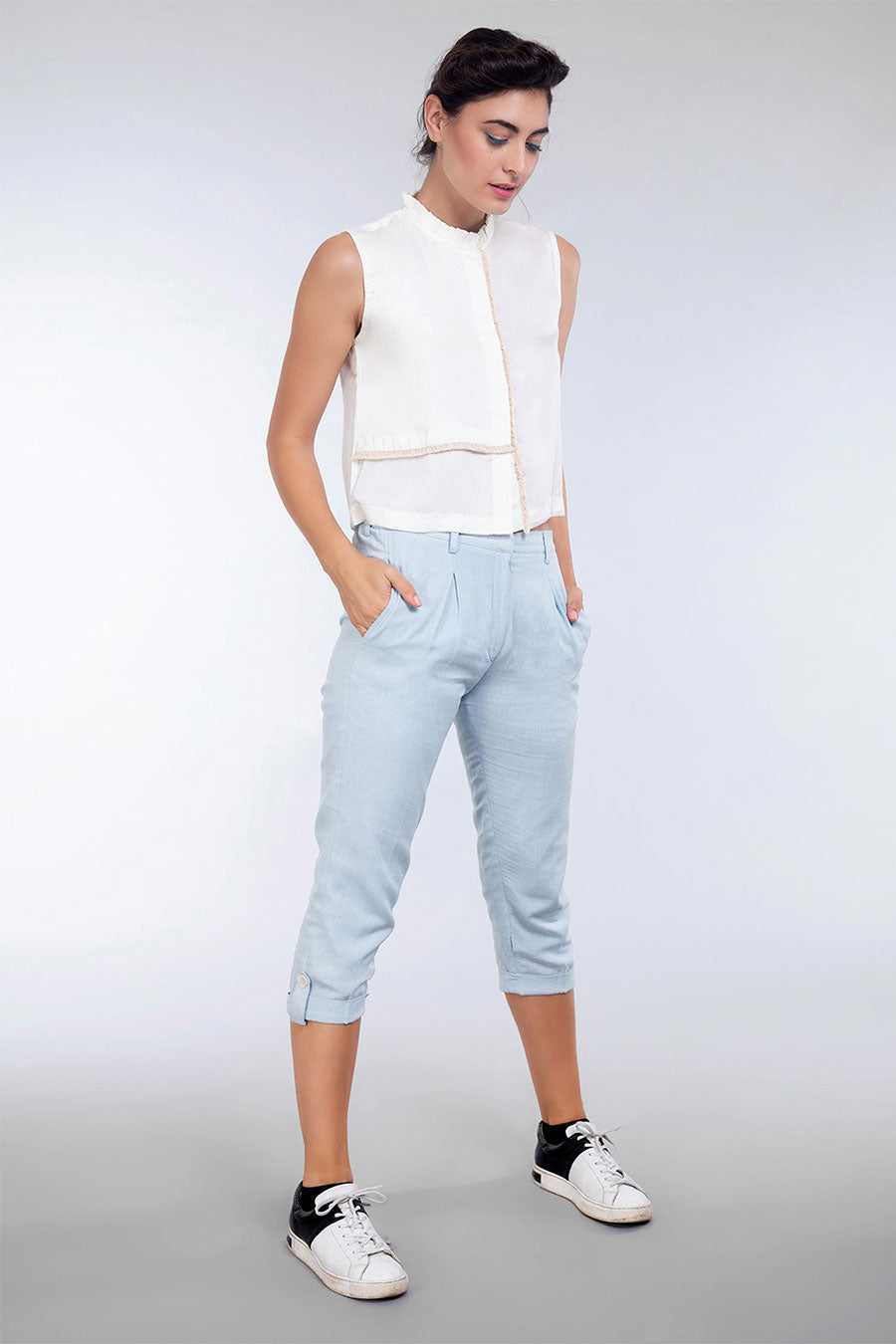 White Tencel Boho Top