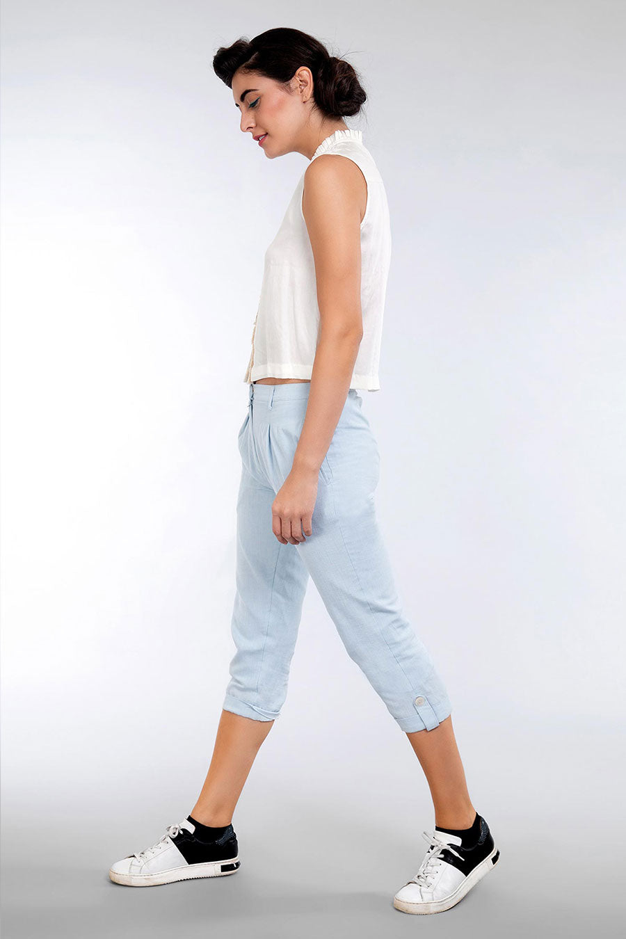 White Tencel Boho Top