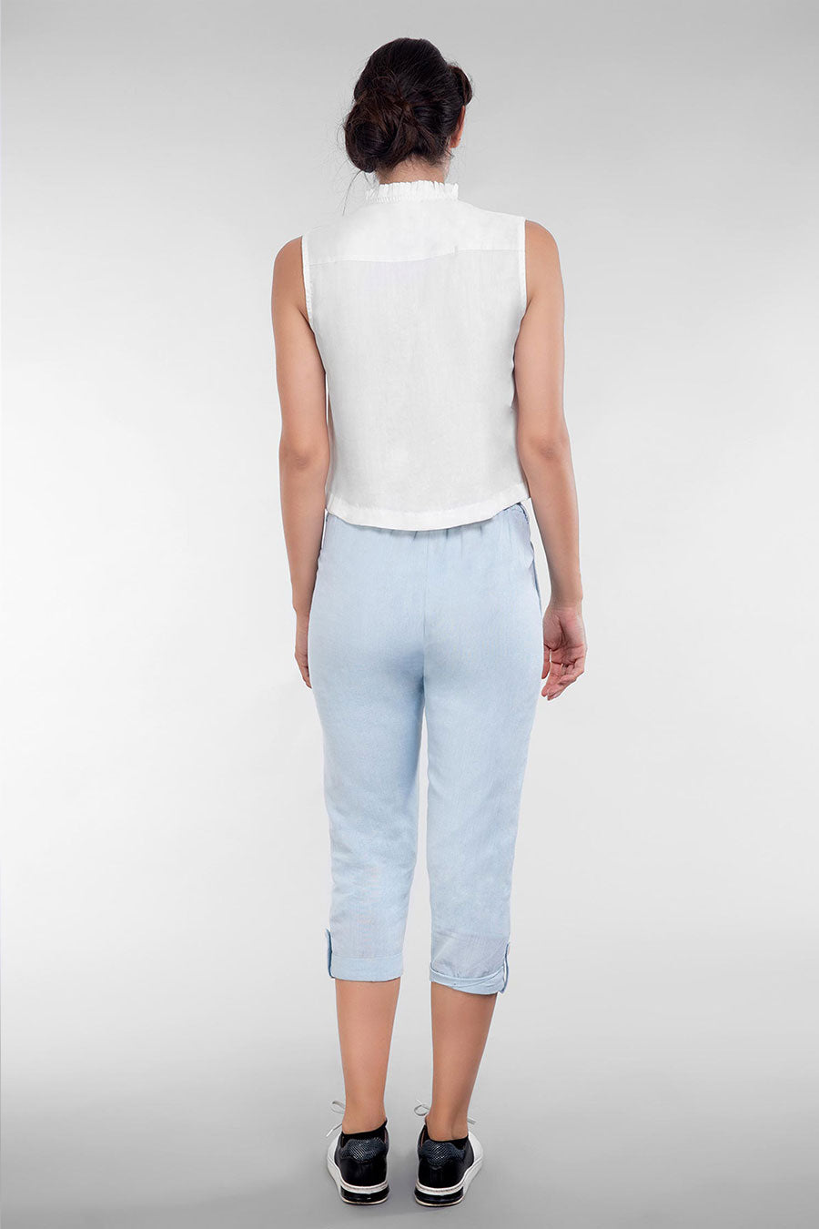 White Tencel Boho Top