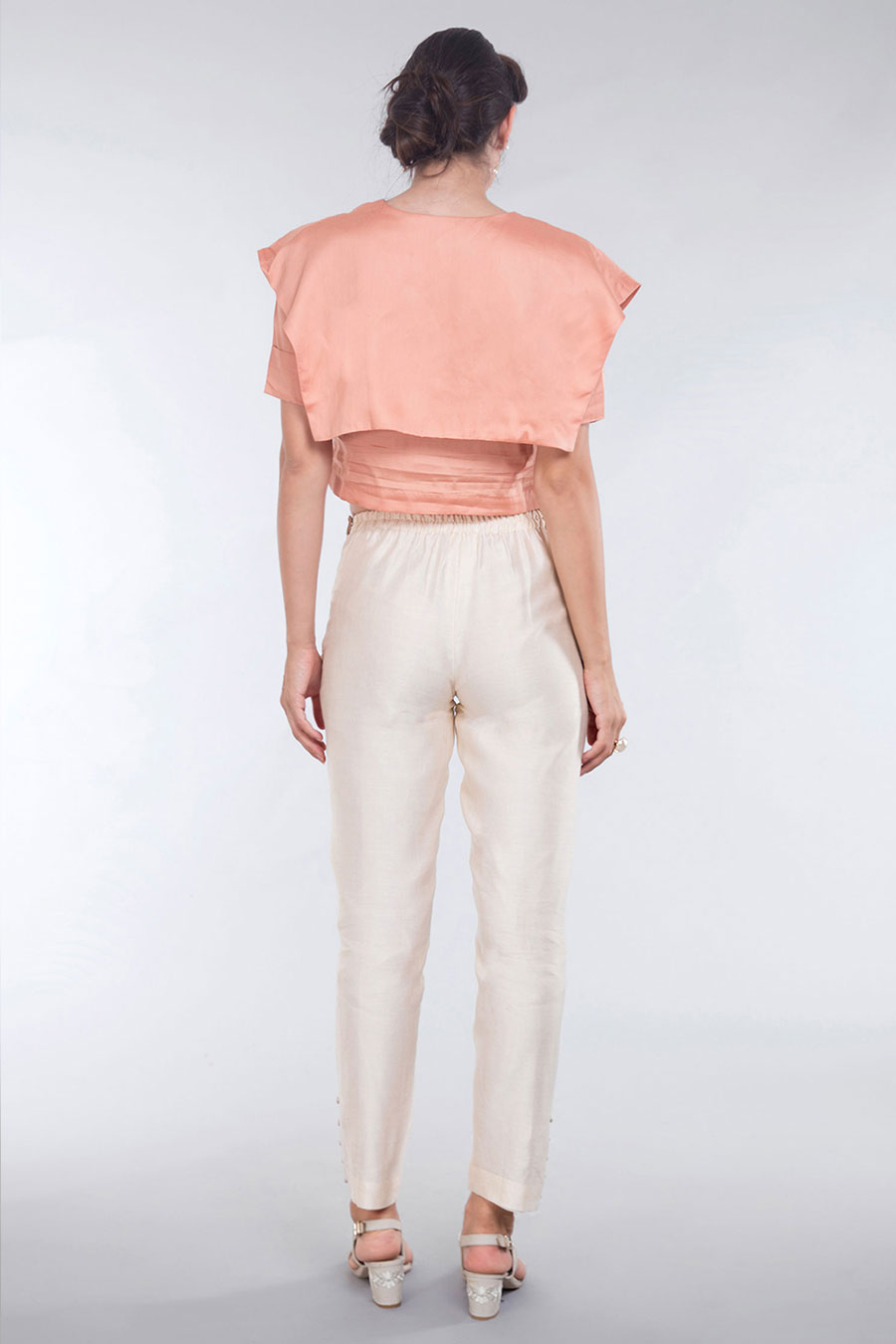 Rose Gold Tencel Cape Top