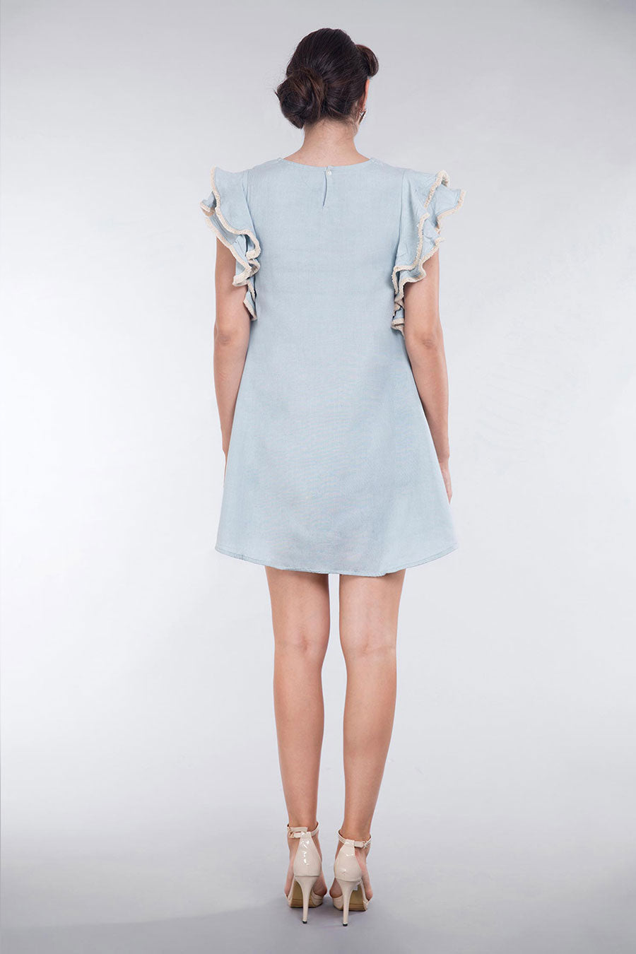 Sky Blue Everyday Linen Dress
