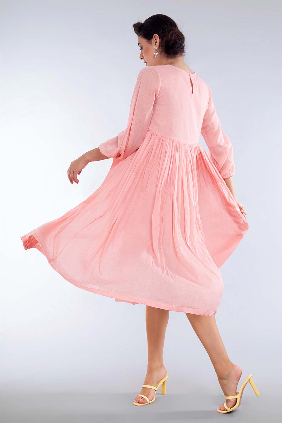 Pretty Pink Embroidered Dress