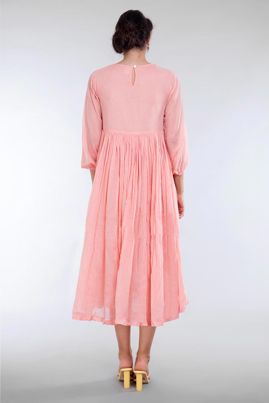 Pretty Pink Embroidered Dress