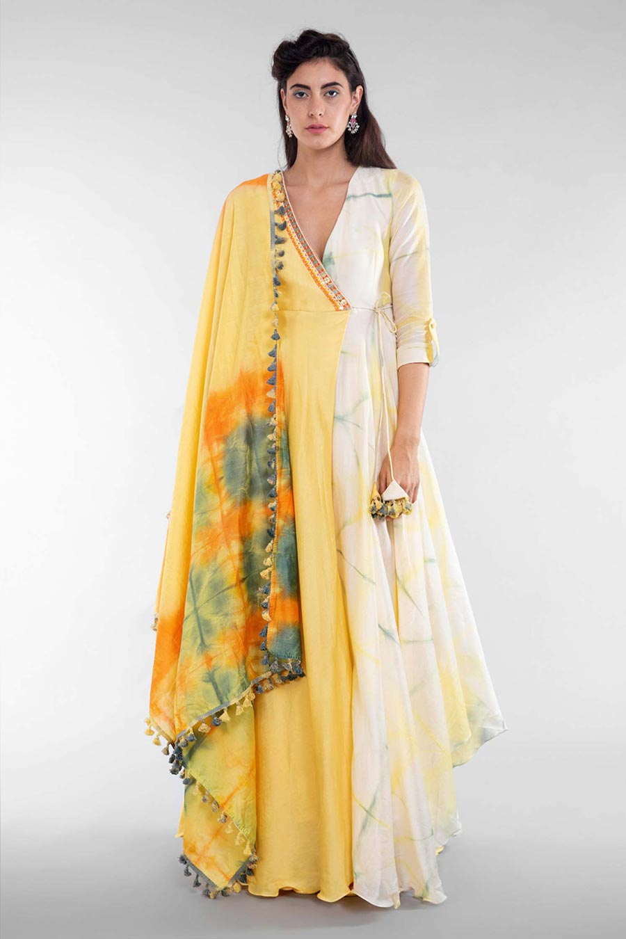 Summer Garden Angrakha & Dupatta Set