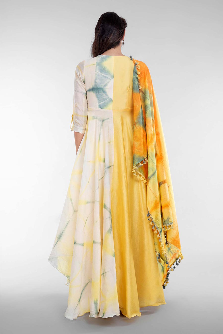 Summer Garden Angrakha & Dupatta Set