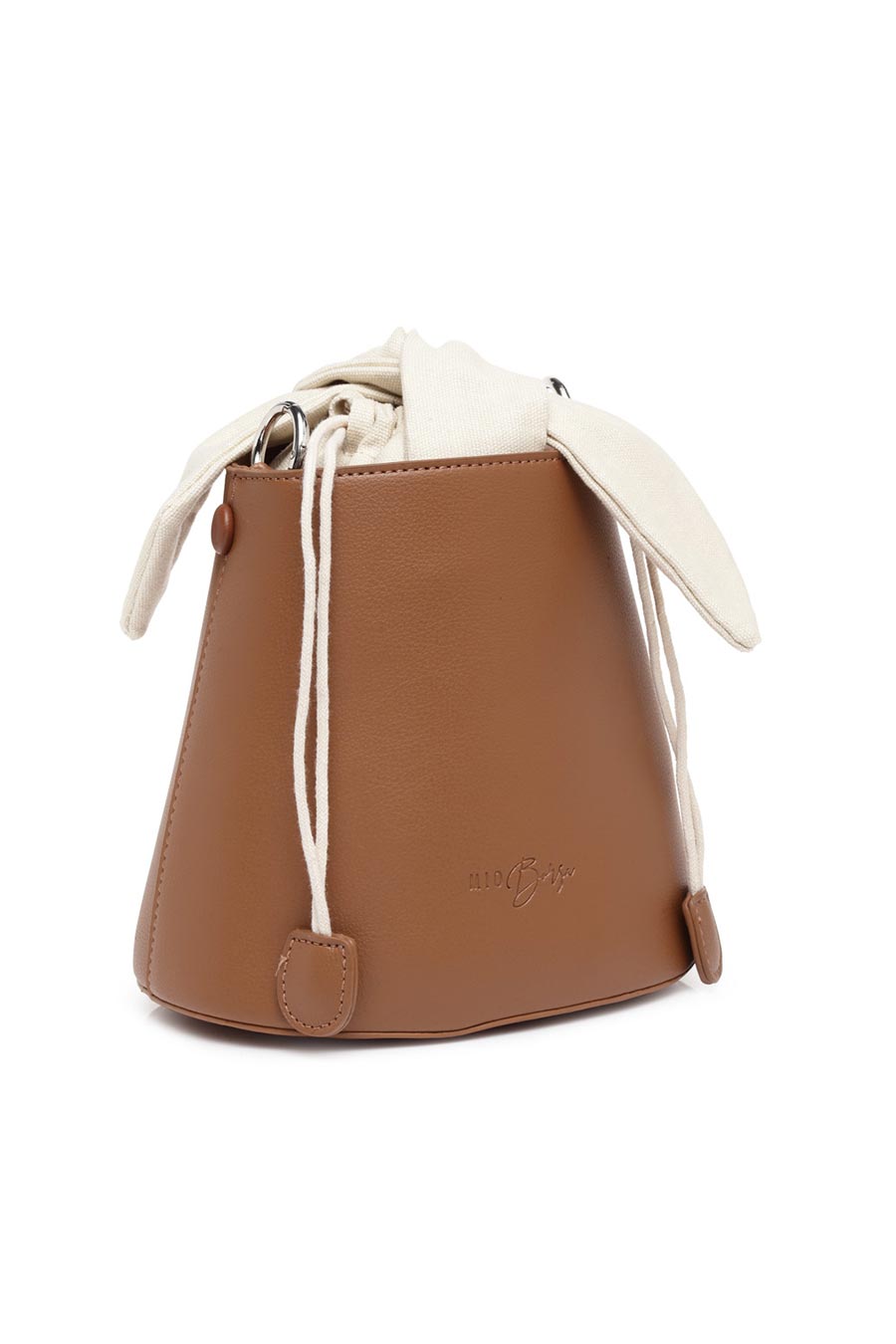 Brown Crossbody Bucket Bag