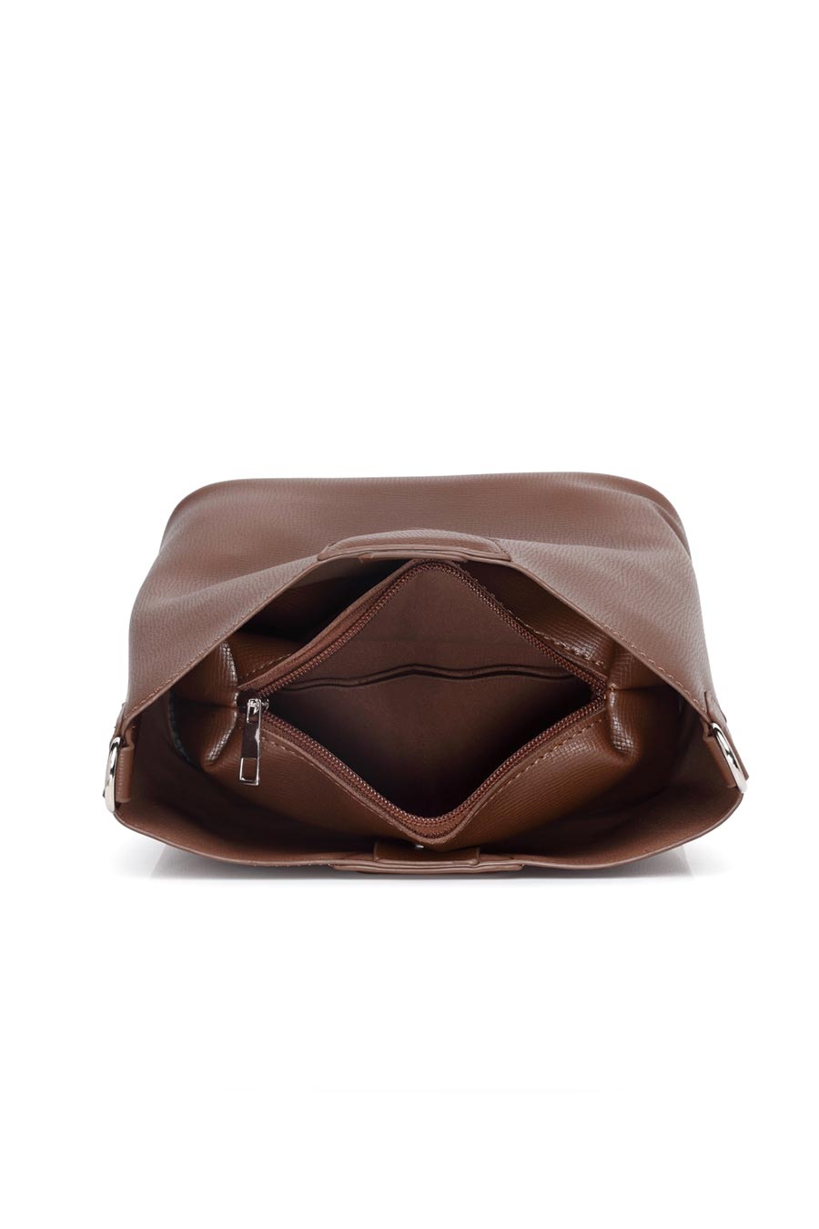 Brown Sling Bag With Pouch