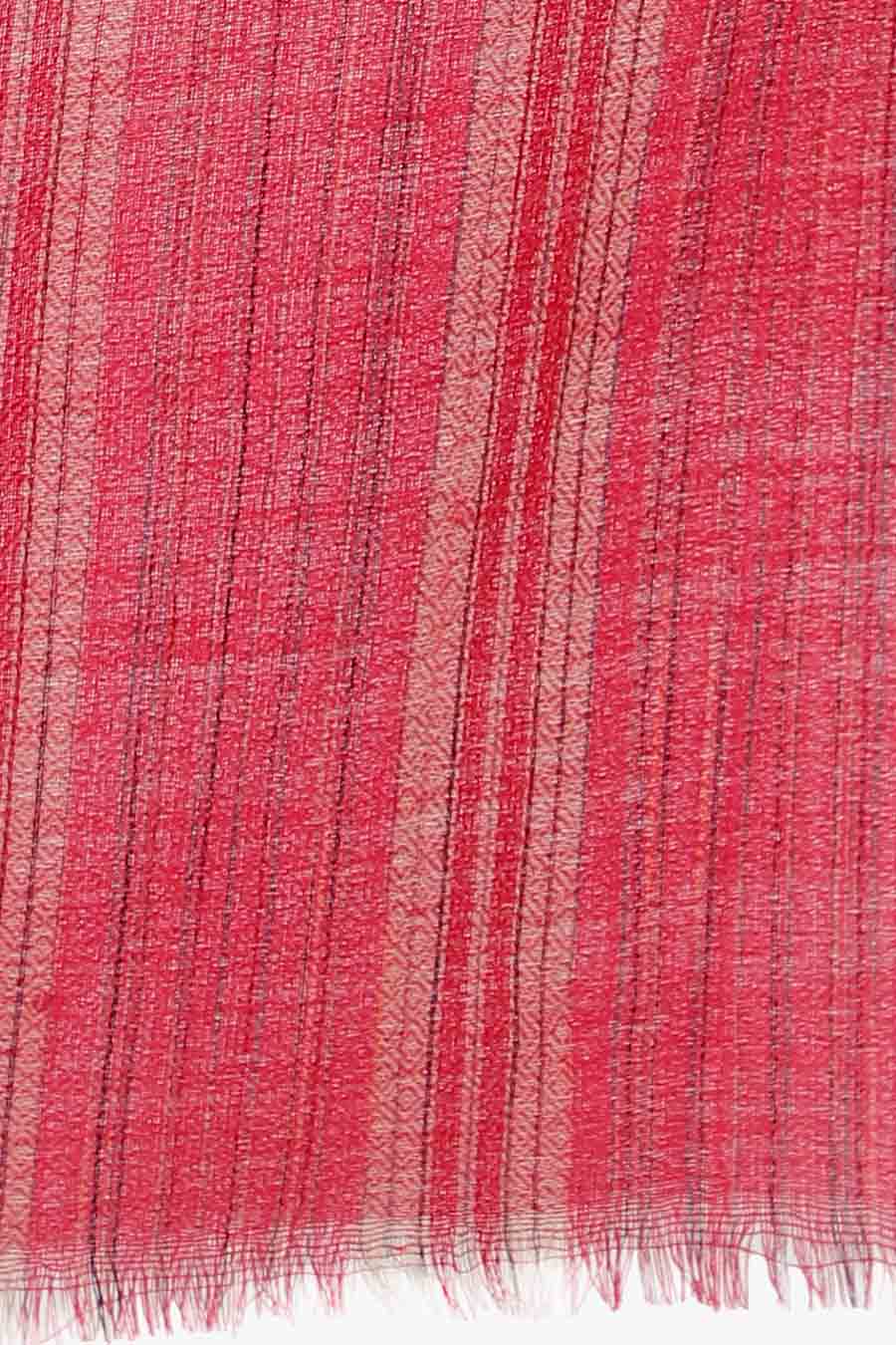 Pink Checkered Kashmiri Shawl