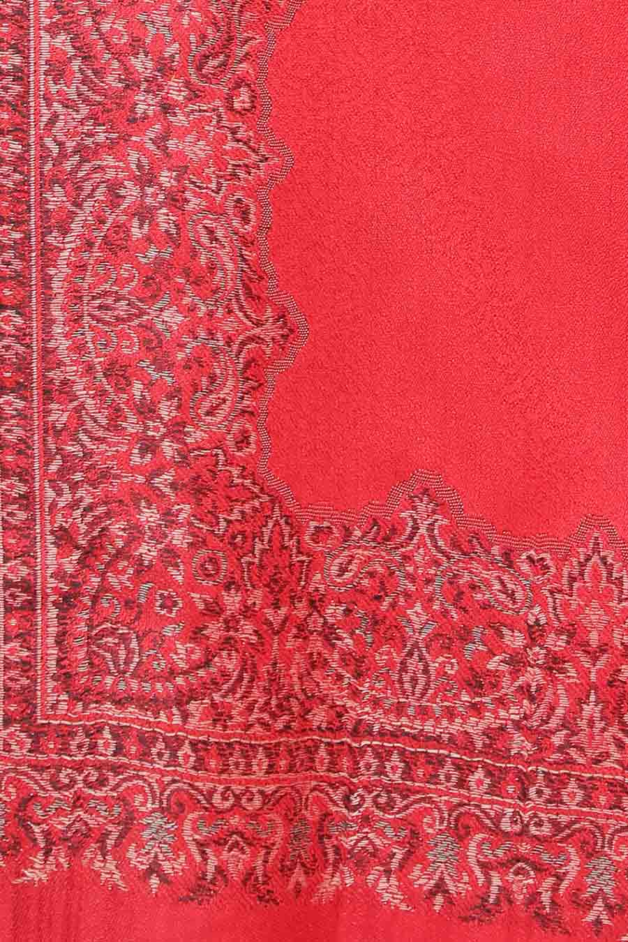 Red Paisley Woven Stole