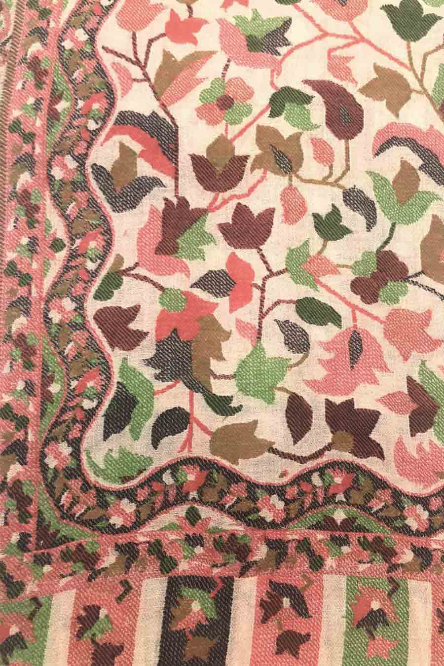 Kashmiri Kani Jaal Pashmina Shawl