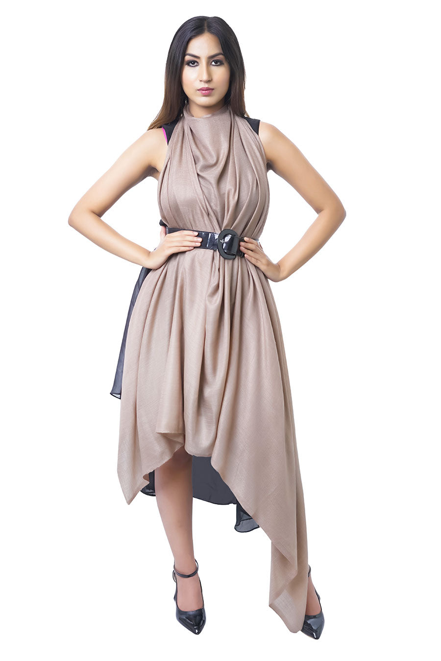 Solid Toosh Pashmina Shawl