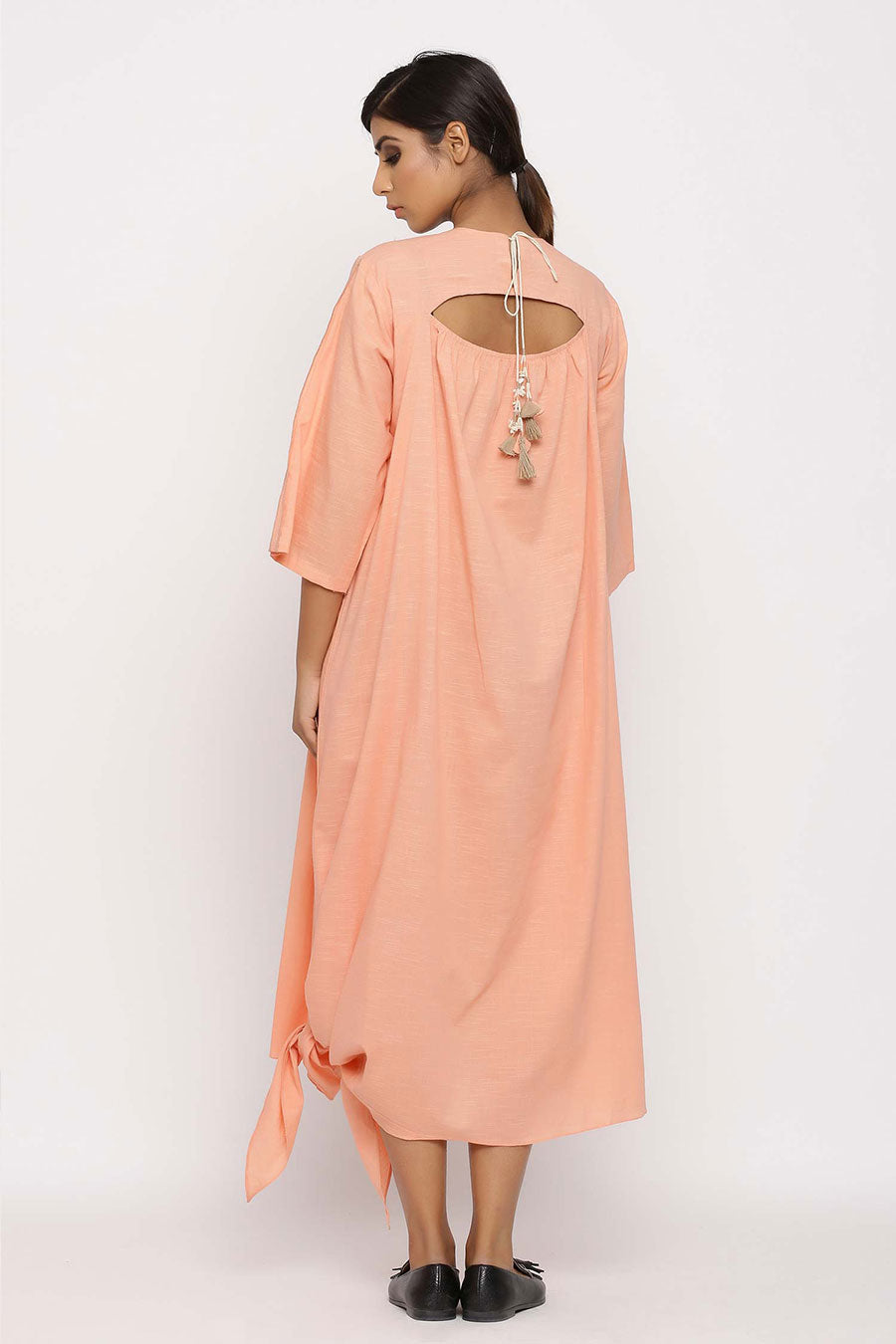 Baro Blush Embroidered Dress