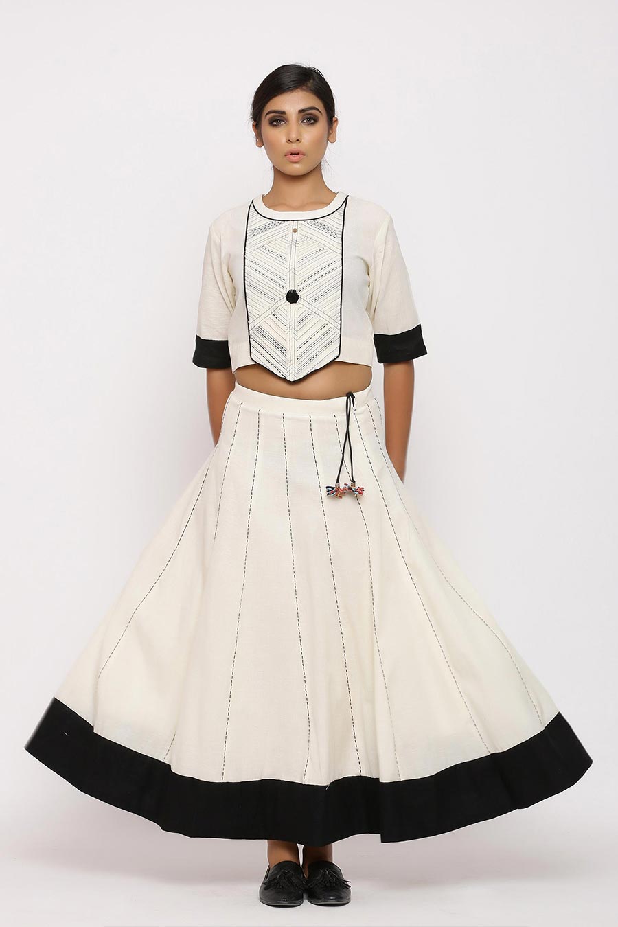 Dhara Crop Top & Skirt Co-Ord Set