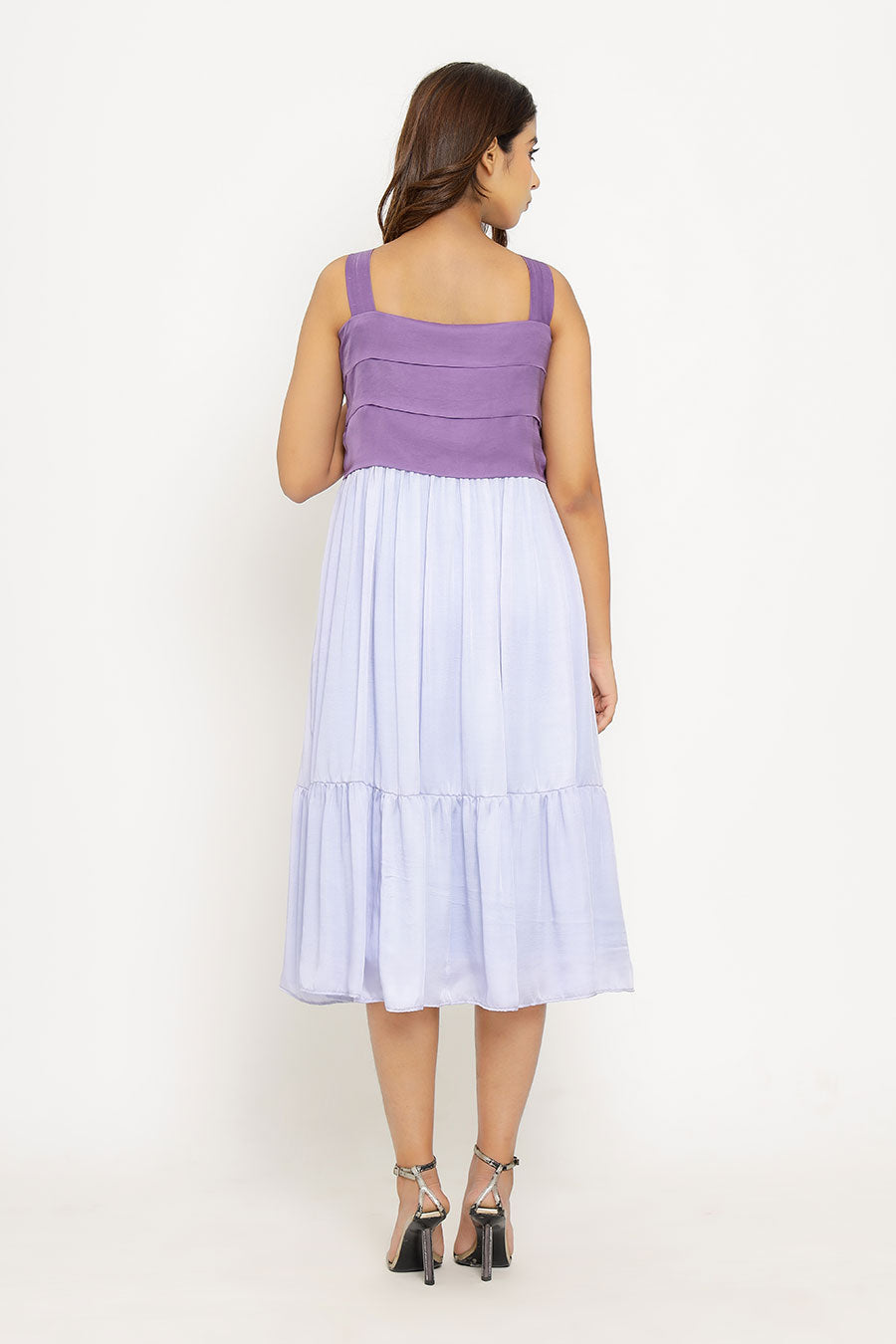 Purple & Lilac Midi Dress