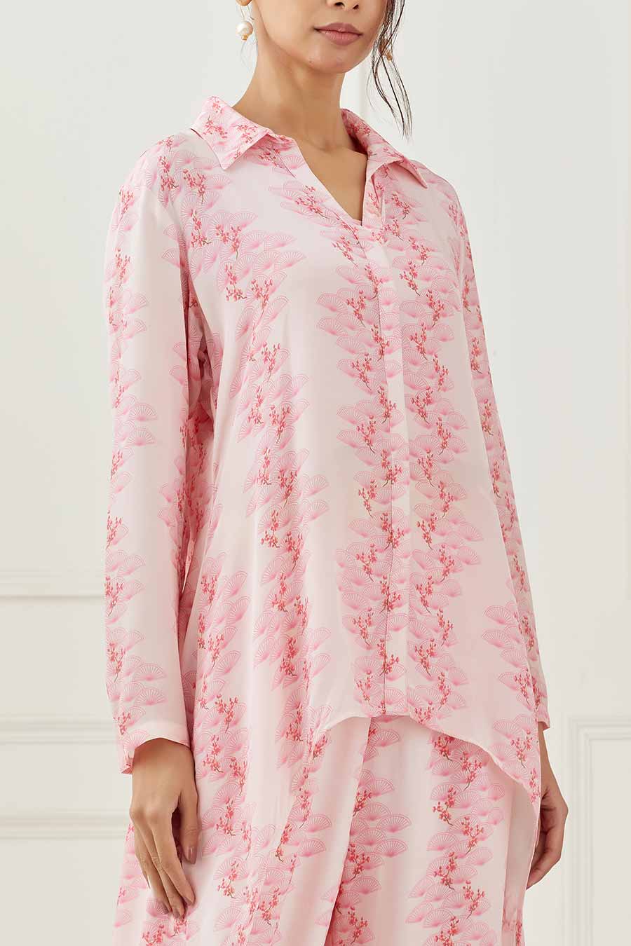 Baby Pink Printed Co-Ord Set