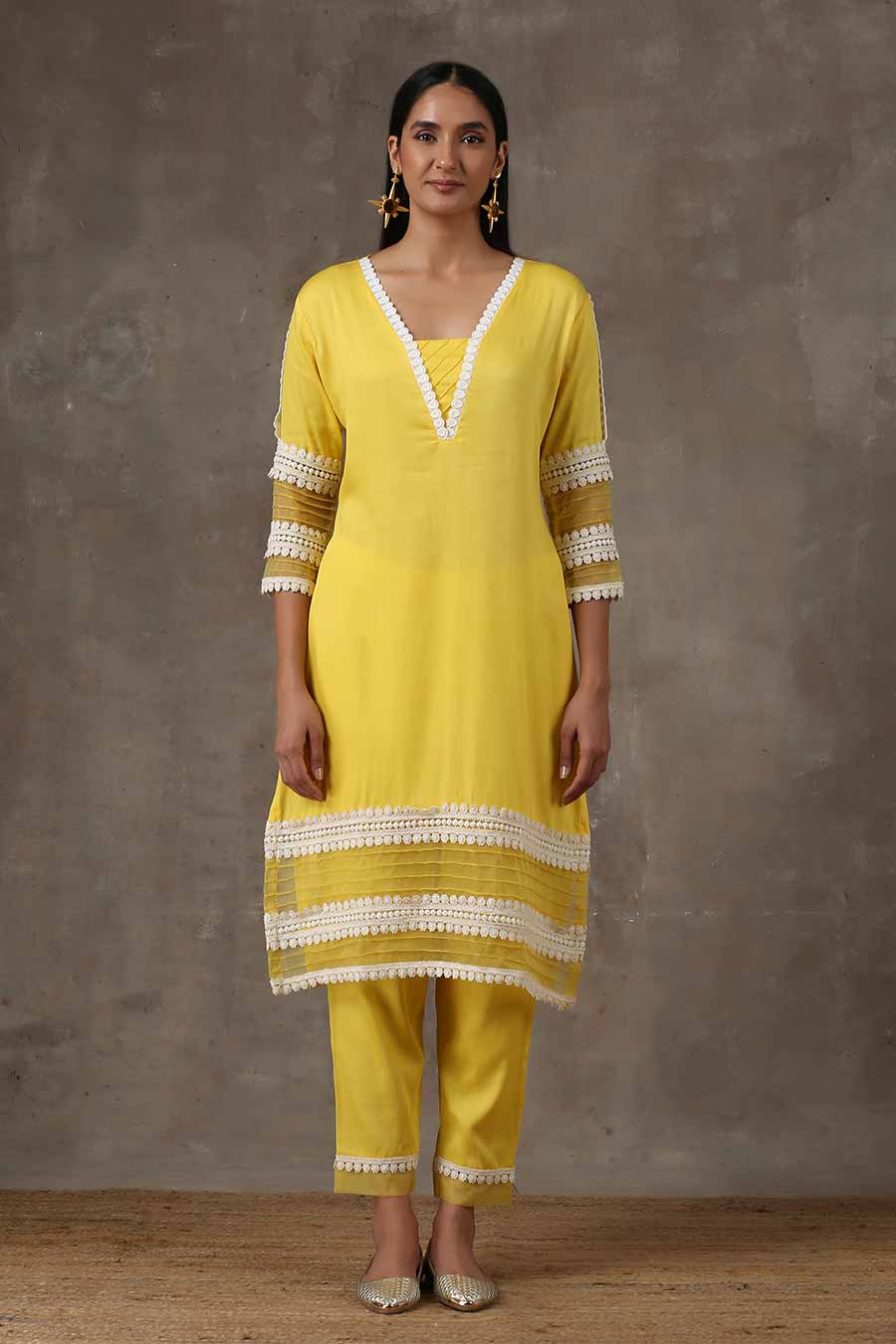 Sunshine Yellow Kurta Set (Set of 2)