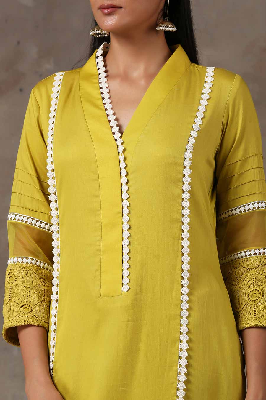 Mustard Gold Kurta Set (Set of 3)