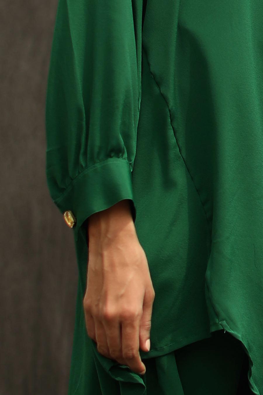 Lush Green Indie Loose Fit Shirt