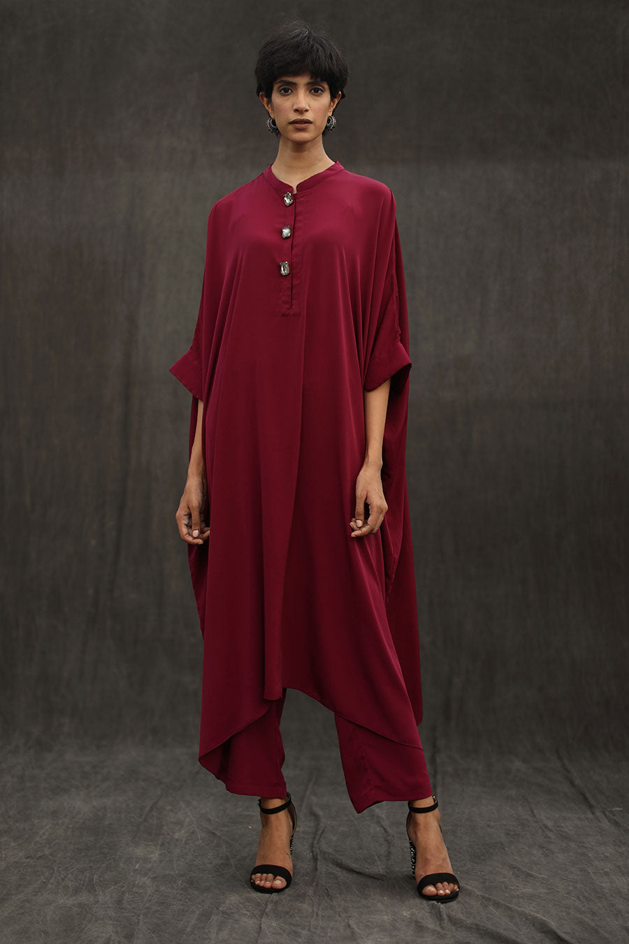 Violet Long Kaftan & Pant Co-Ord Set