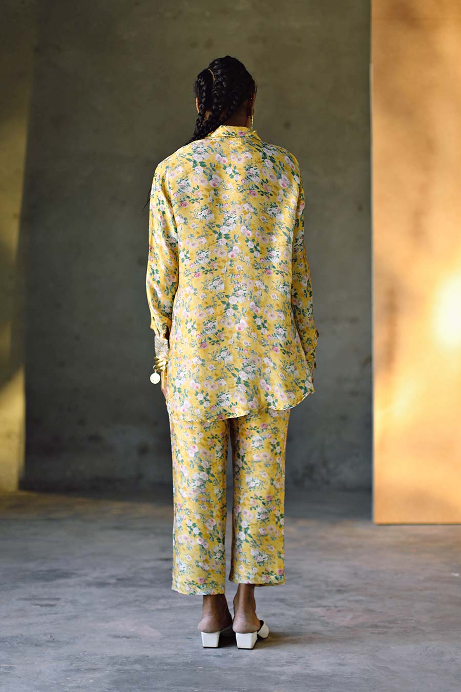 Laguna Embroidered Cuff Shirt & Pant Co-Ord Set