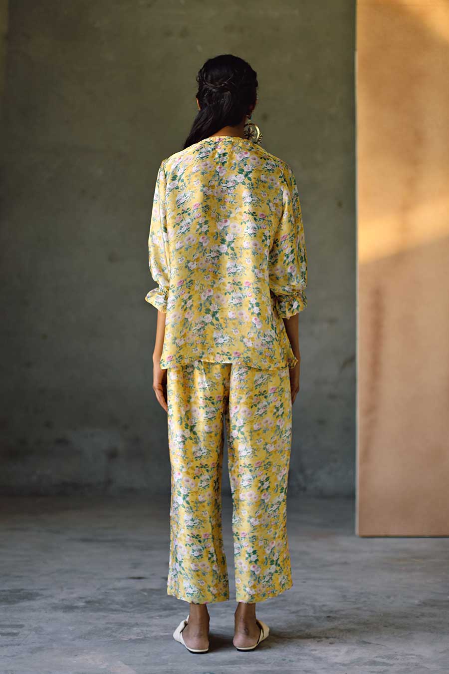 Yellow Floral Laguna WS Bias Top