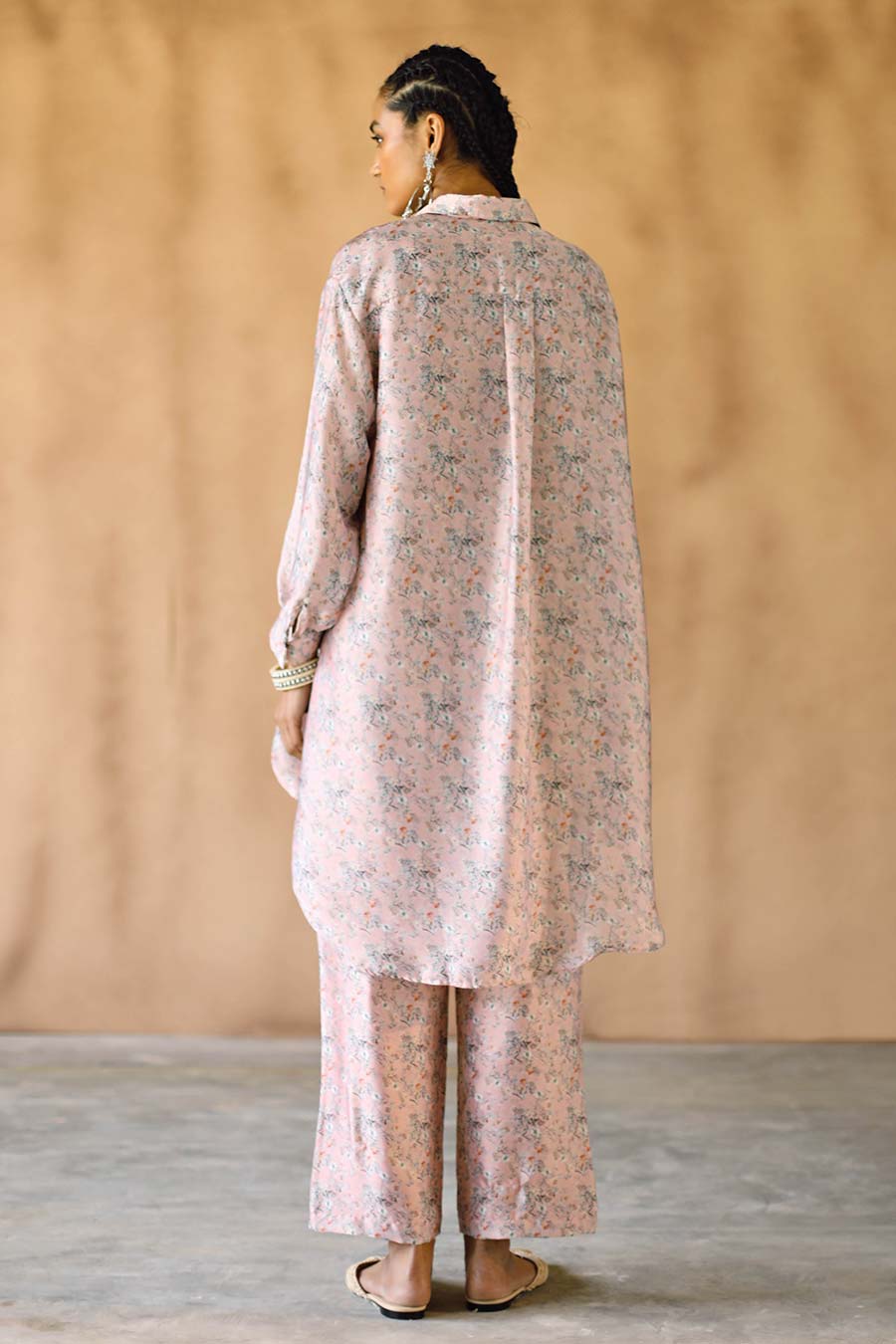 Peach Floral Melon Indie Shirt