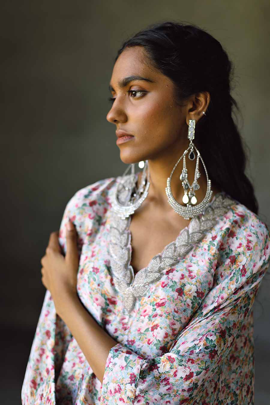 Milano Embroidered Kaftan & Pant Co-Ord Set