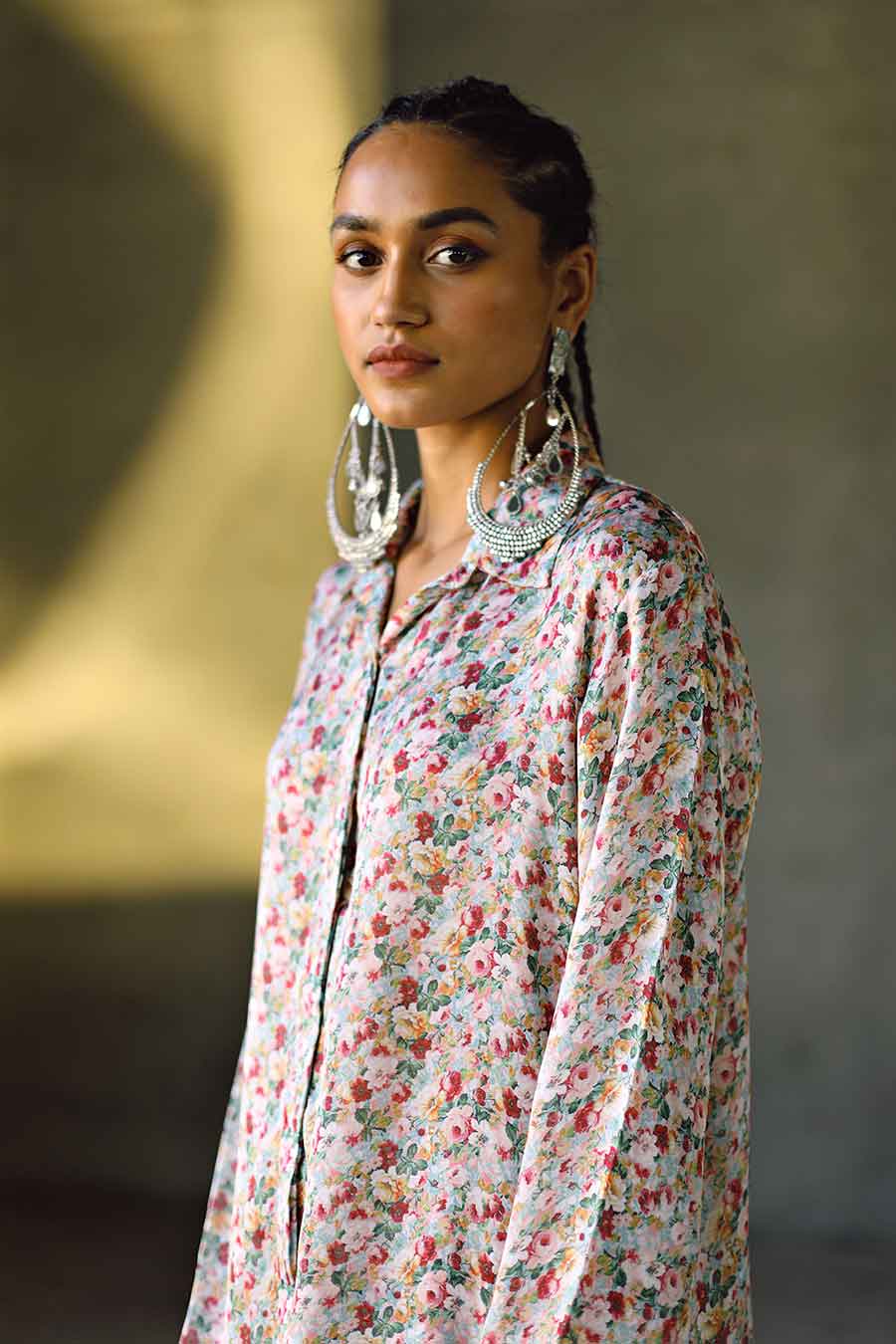 Pink Floral Milano Low Back Shirt
