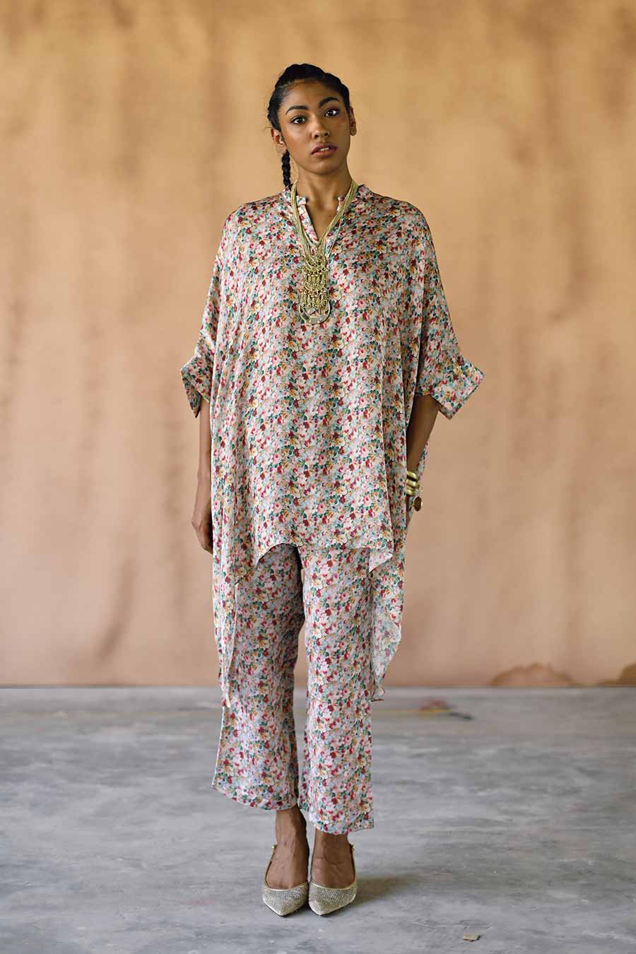 Milano Short Kaftan & Pant Co-Ord Set