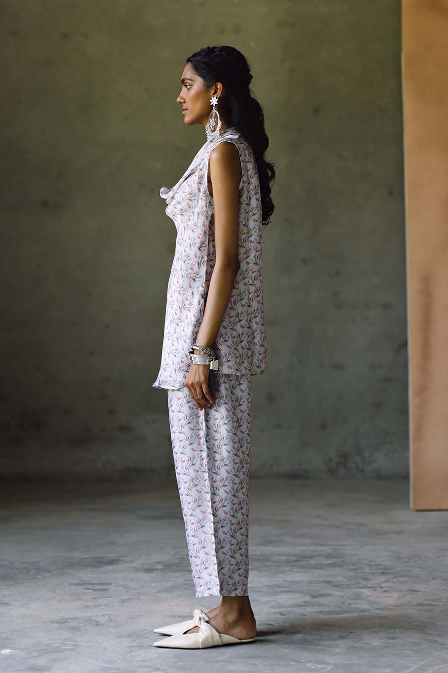 Oxford Cowl Top & Pant Co-Ord Set