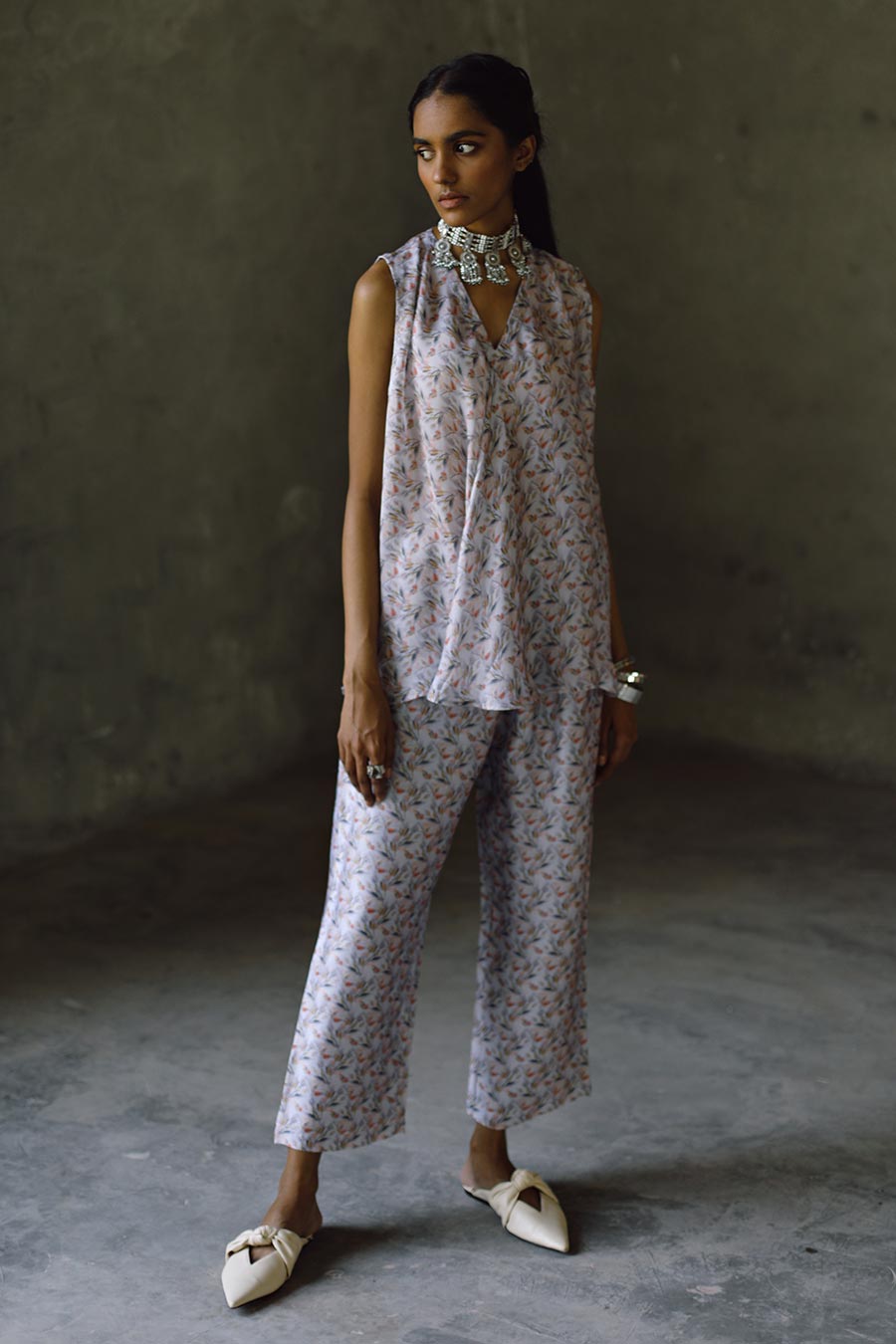 Oxford SL Bias Top & Pant Co-Ord Set
