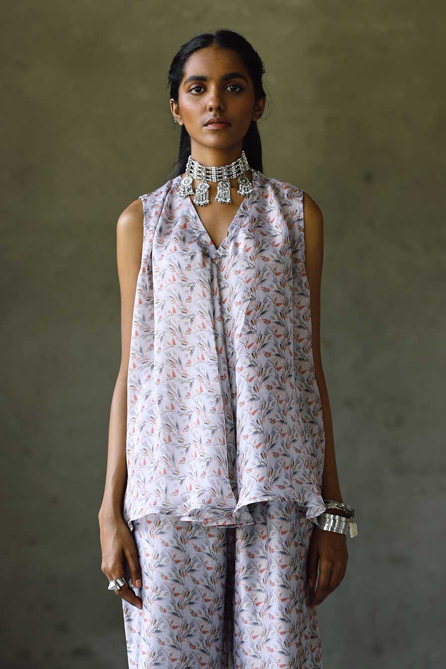 Oxford SL Bias Top & Pant Co-Ord Set