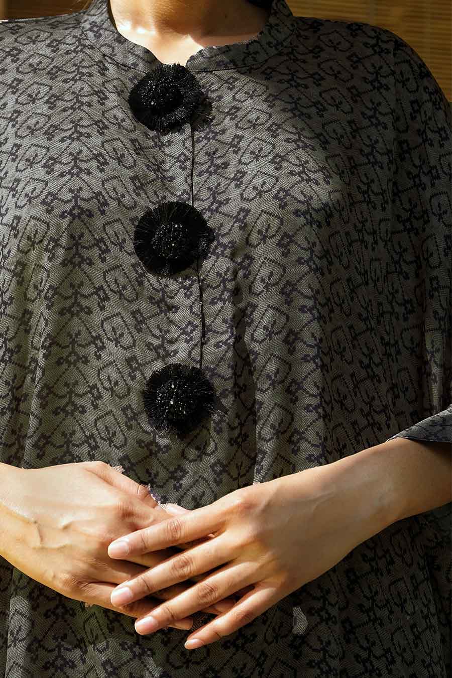 Heart Print Kaftan & Pant Co-Ord Set