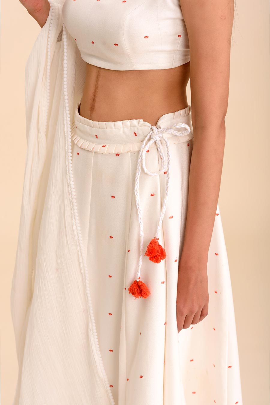 Buy online Off White Printed Flared Long Skirt from Skirts, tapered pants &  Palazzos for Women by Clora Creation for ₹980 at 51% off | 2024 Limeroad.com