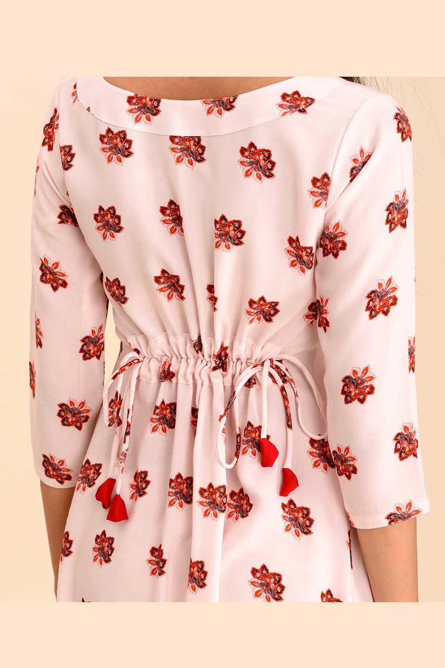 GULAABO - Pink Printed Dhoti Jumpsuit