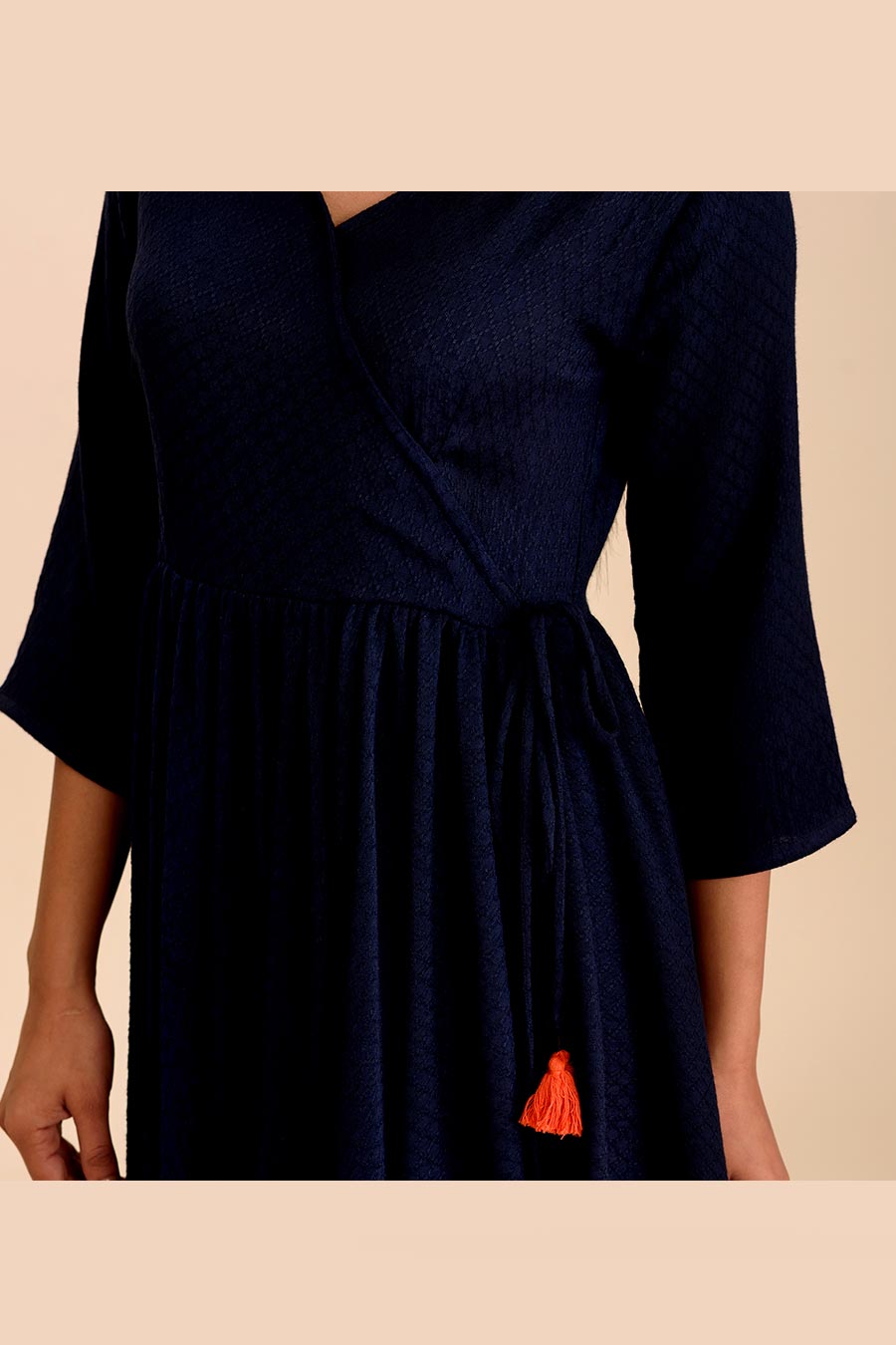 SAANJH - Navy Blue Kurta & Pant Set