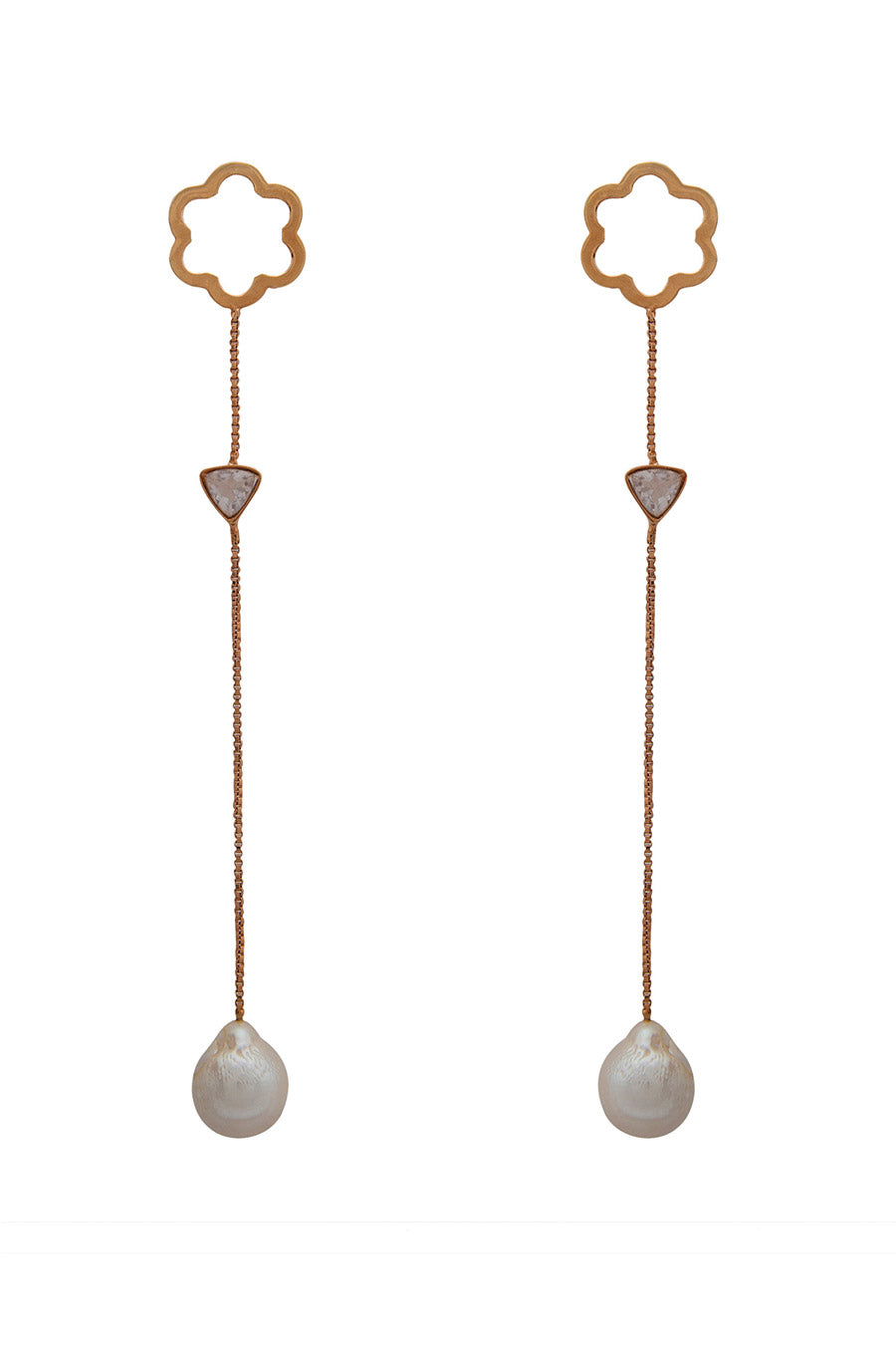 Fleur Des Perle Drop Earrings