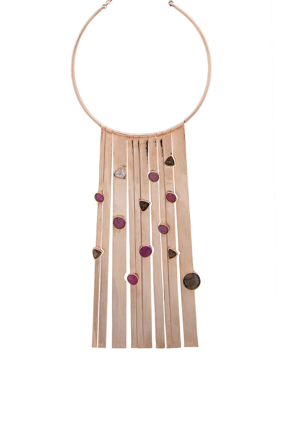 Pink Waterfall Necklace